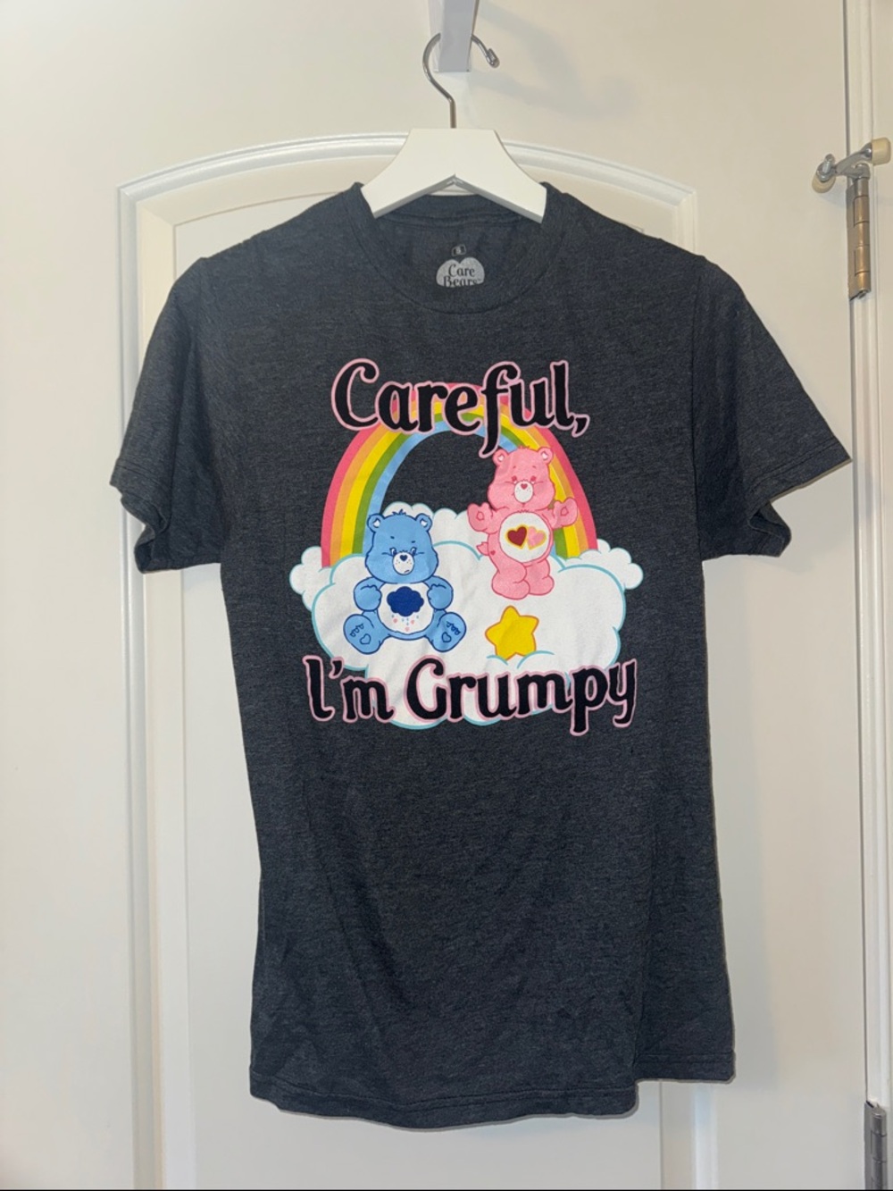 Ripple Junction Charcoal Tee with Rainbow & Blue/Pink Bears